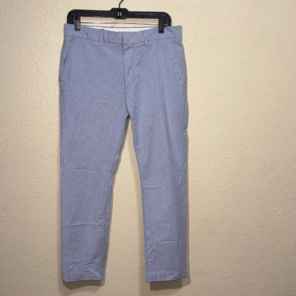 Old Navy Men’s Sky Blue Chino Pants 32x30 Slim Casual Cotton Khaki Trousers